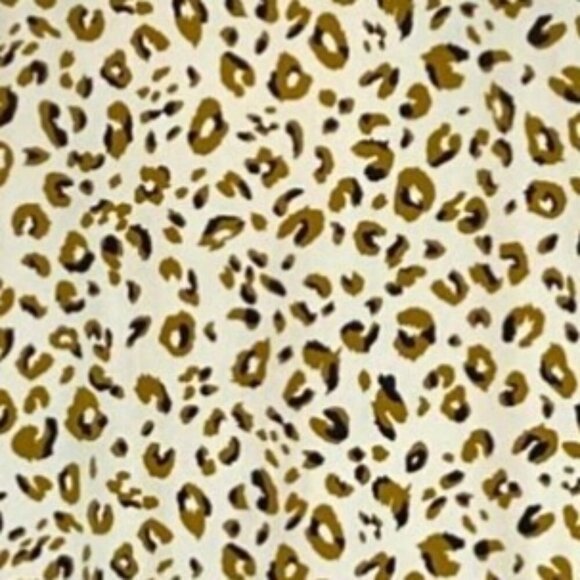 MTS Leopard Print Cream Flutter Sleeve Dress With V-Neck & Pockets Lightweight L - Picture 8 of 8